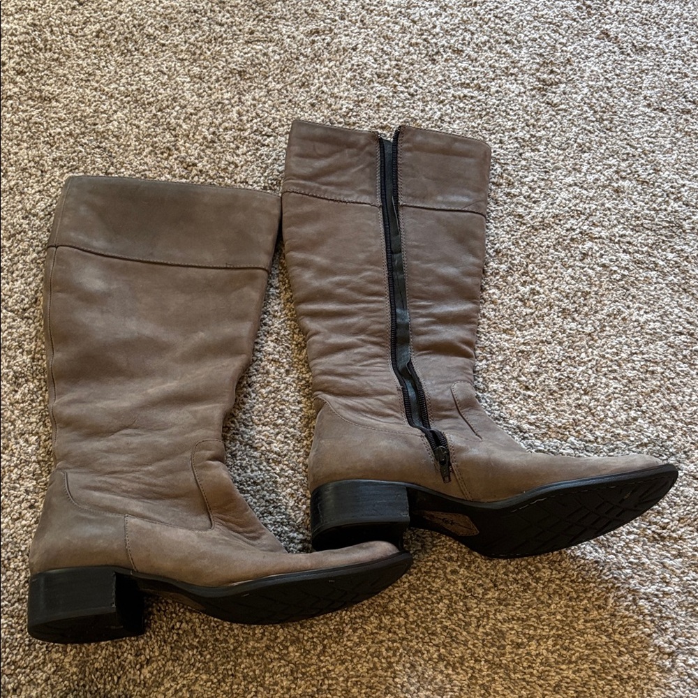 Born Taupe Heeled Boots
